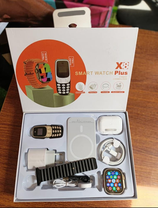 X8 Plus Smart Watch – Le Coffret High-Tech Ultime 🔥