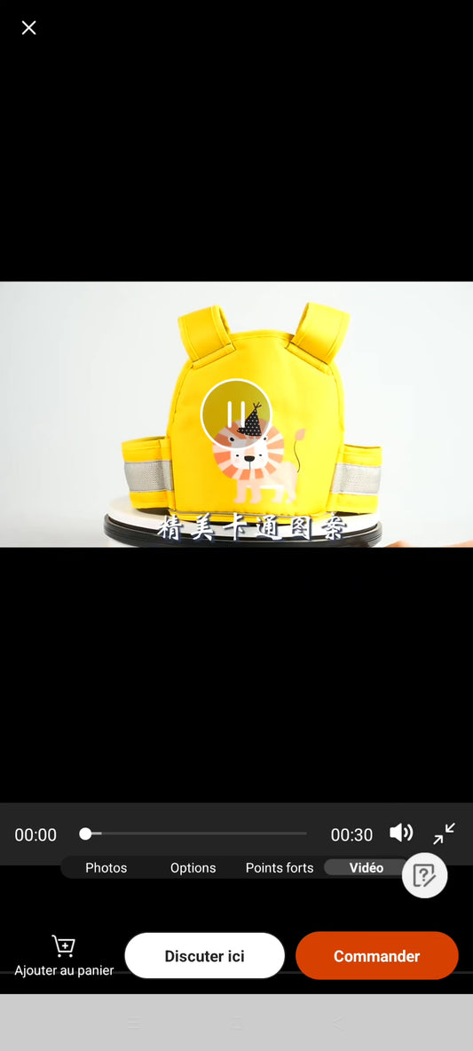 SafeRide Kids™ – Ceinture de sécurité moto pour enfant.