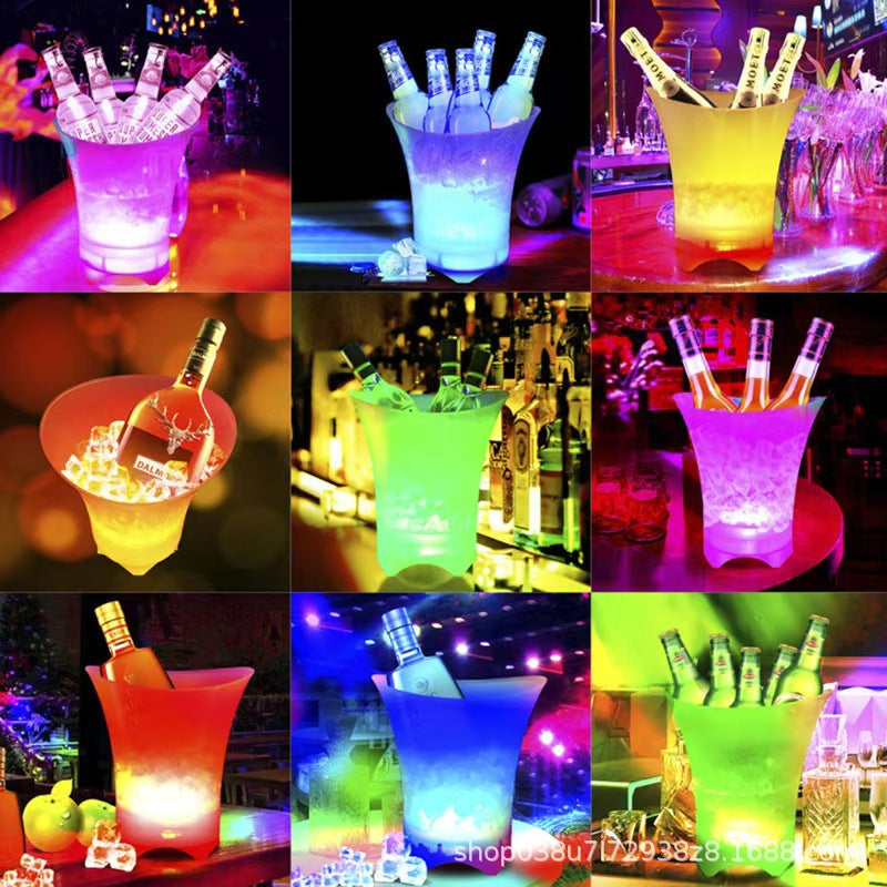 Seau à Glace avec Haut-Parleur LED - Élevez vos Fêtes 7L