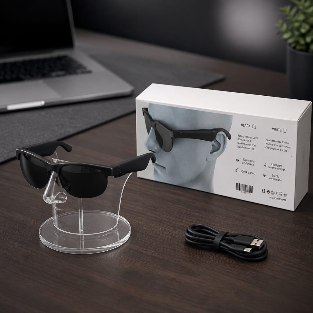 🕶️ Lunettes Bluetooth XG88 Pro – Style et Musique sans Fil !
