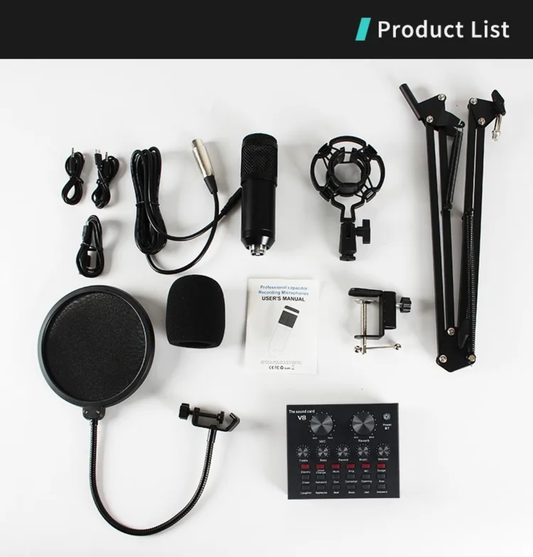 🎙️ Kit Micro Pro V8 – Le Pack Complet des Créateurs de Contenu ! 🎧🔥