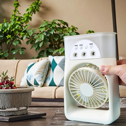 Ventilateur Portable Multifonction Rechargeable – Fraîcheur partout, à tout moment !