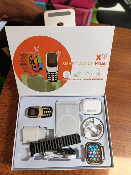 X8 Plus Smart Watch – Le Coffret High-Tech Ultime 🔥