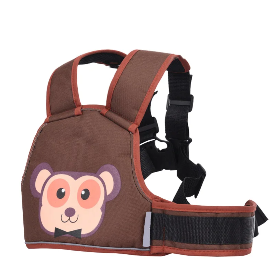 SafeRide Kids™ – Ceinture de sécurité moto pour enfant.