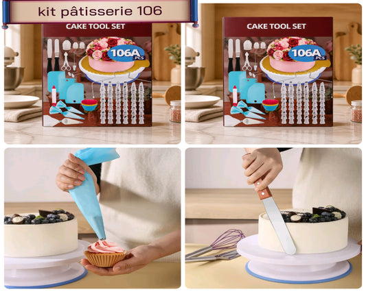 🎂 Kit Pâtisserie MasterChef 106™ – 106 Pièces pour des Créations Éblouissantes