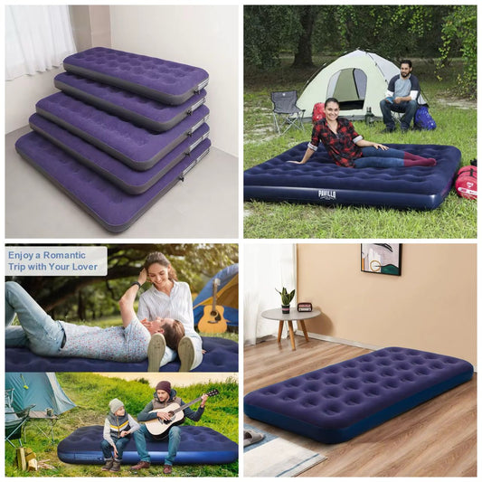 Matelas gonflable+pompe électrique
