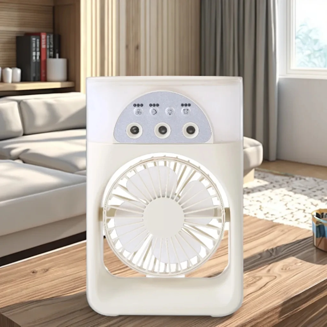 Ventilateur Portable Multifonction Rechargeable – Fraîcheur partout, à tout moment !
