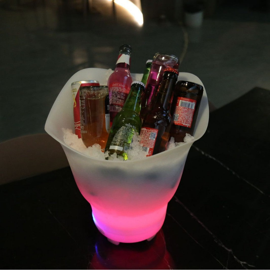 Seau à Glace avec Haut-Parleur LED - Élevez vos Fêtes 7L