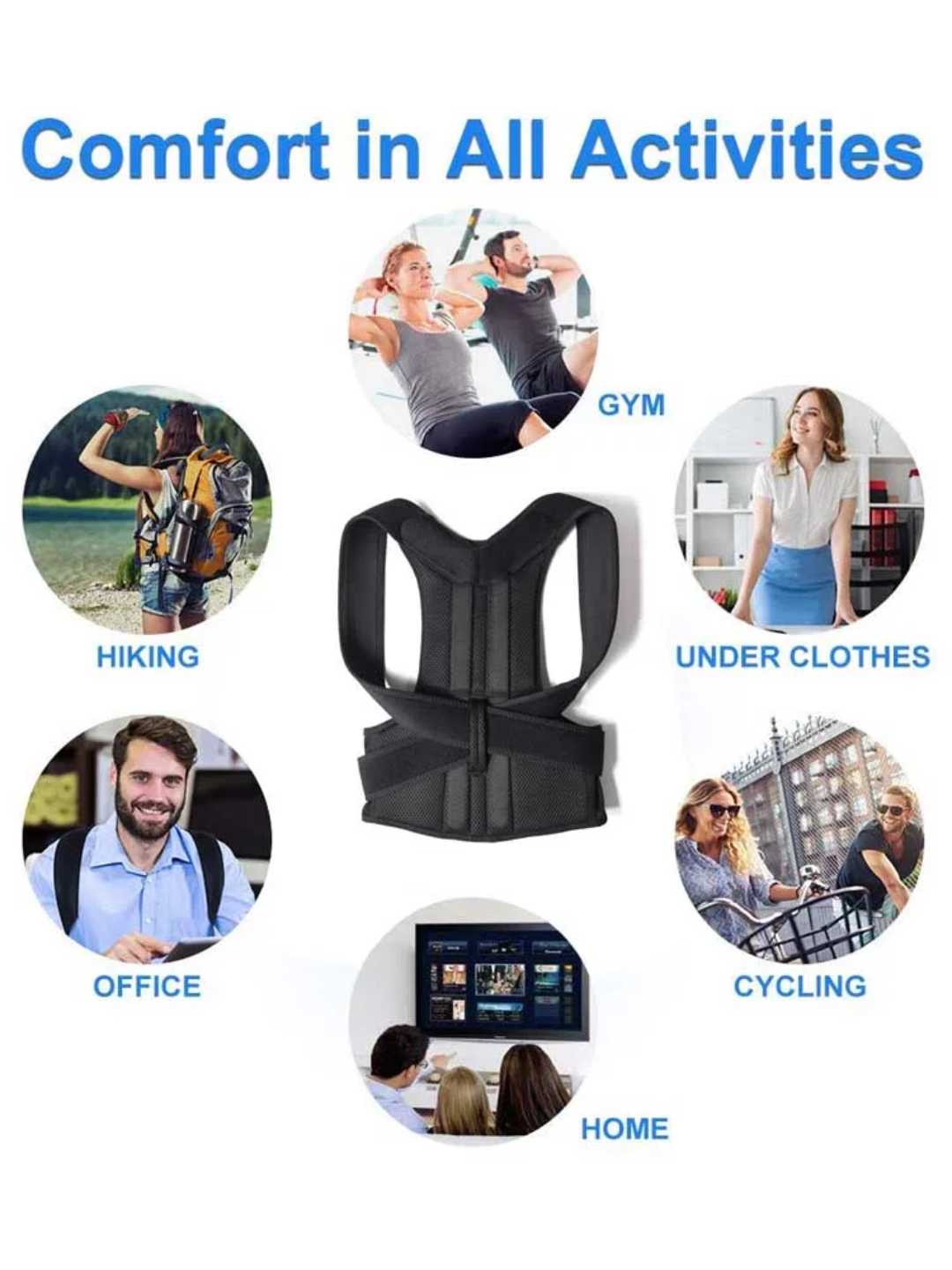 Correcteur de Posture ProFlex™ – Dites Adieu aux Douleurs du Dos !